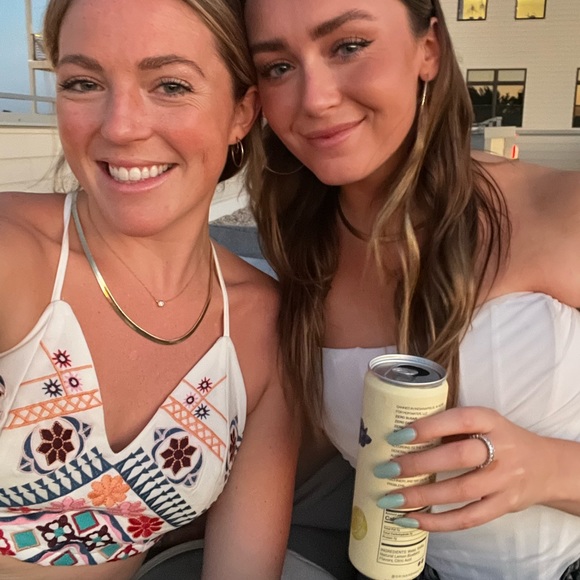 Rhythm is Gonna Get You Embroidered White Top - Picture 2 of 5